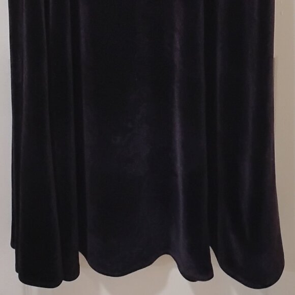 Vintage-Style Velvet Column Dress | Blackberry Purple | Strappy Back | Size 10 - Picture 2 of 8